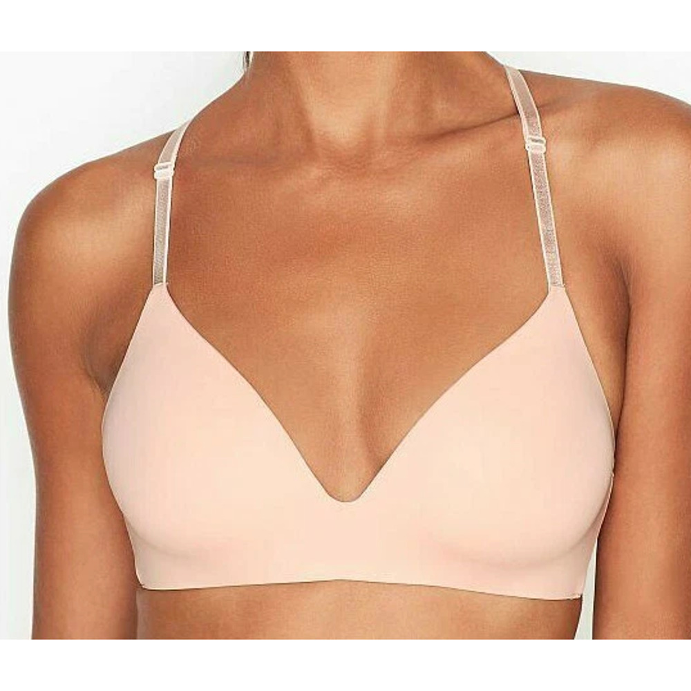 Victoria's Secret Pink Soft Cup Lightly Lined Wire Free T-Shirt‎ Bra Size 38D